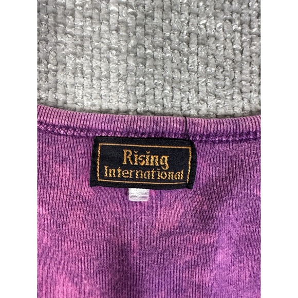 Rising International Dress M/L Boho Artsy Embroidered Whimsical Hippie Read - Picture 4 of 12